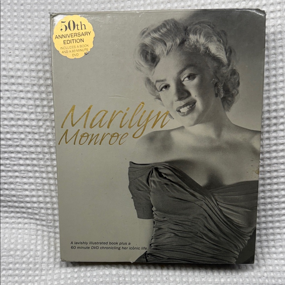 Marilyn Monroe 50th Anniversary Edition Book and DVD Set - Gold and Gray